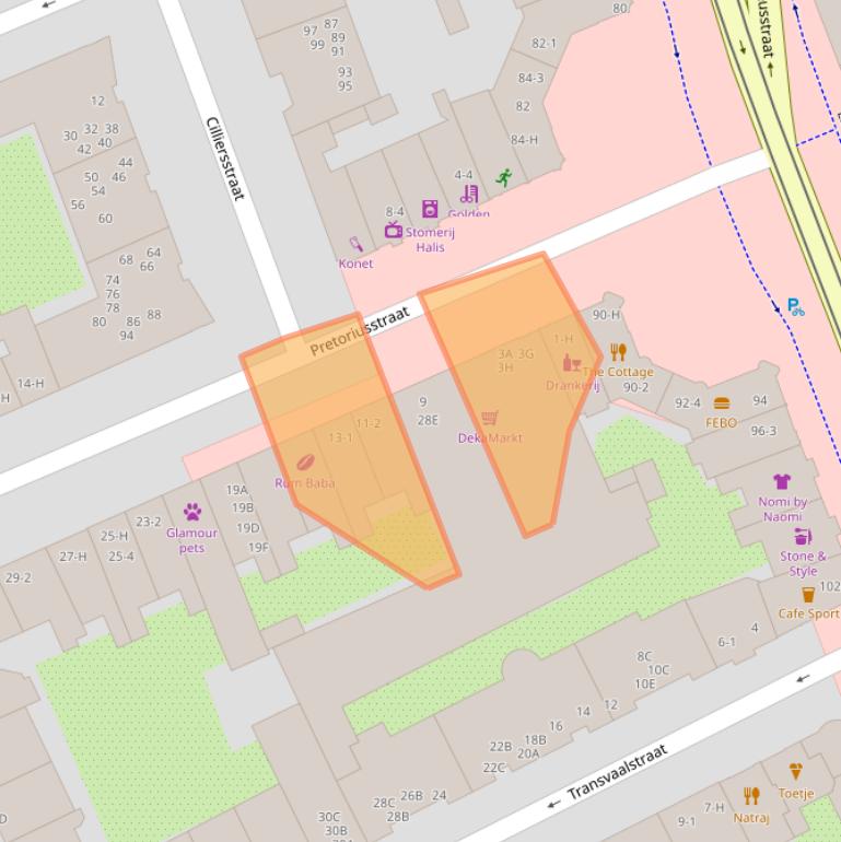 Kaart van postcodegebied 1092EW.