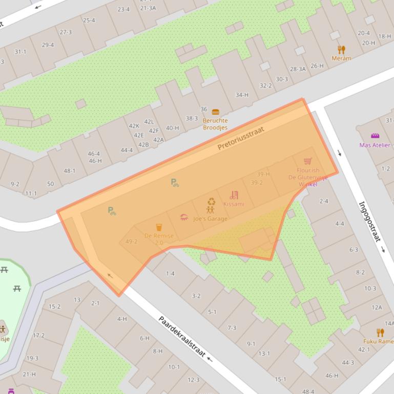 Kaart van postcodegebied 1092EZ.