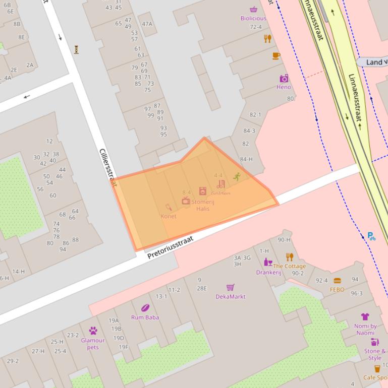 Kaart van postcodegebied 1092GE.