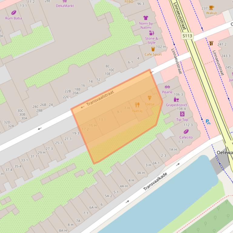 Kaart van postcodegebied 1092HA.