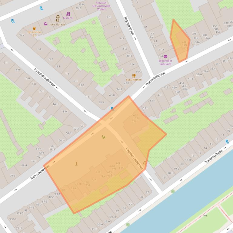 Kaart van postcodegebied 1092HD.