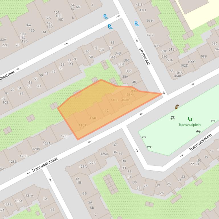 Kaart van postcodegebied 1092HS.