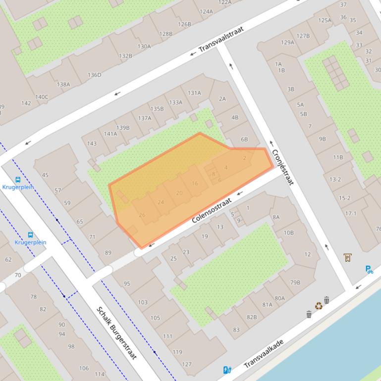 Kaart van postcodegebied 1092JG.