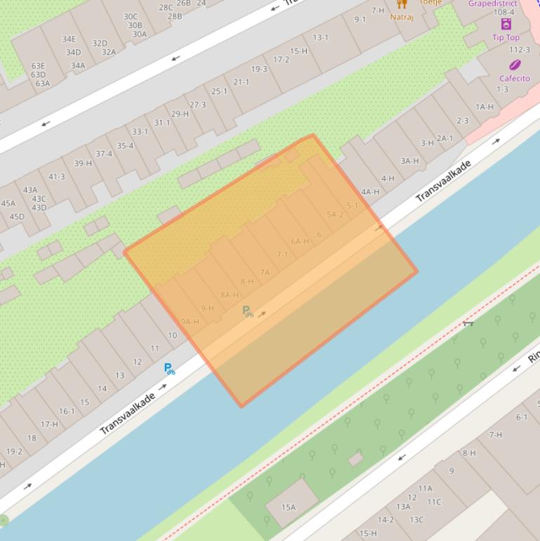 Kaart van postcodegebied 1092JJ.