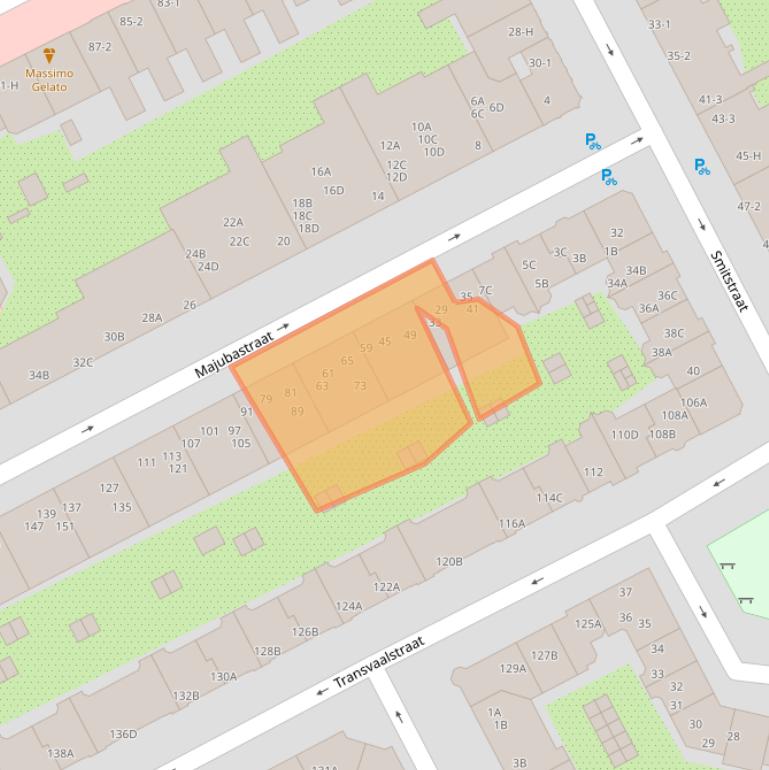 Kaart van postcodegebied 1092KE.