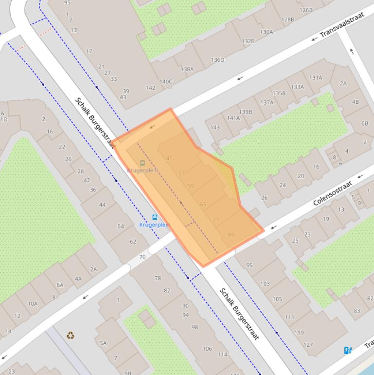 Kaart van postcodegebied 1092KN.