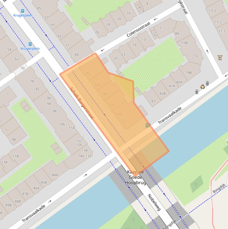 Kaart van postcodegebied 1092KP.