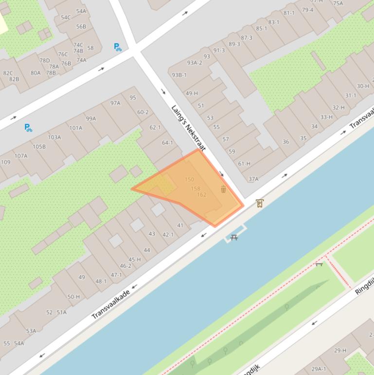 Kaart van postcodegebied 1092KZ.