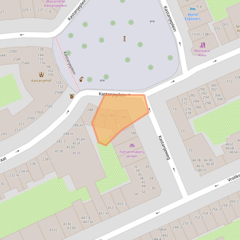 Kaart van postcodegebied 1092LC.