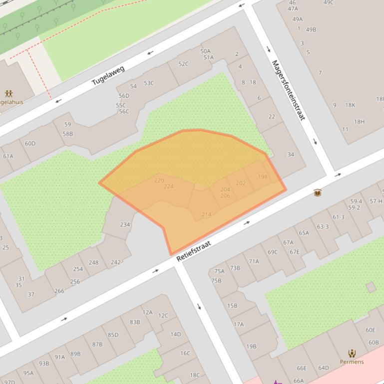 Kaart van postcodegebied 1092SW.