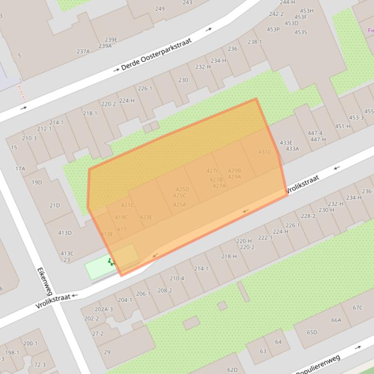 Kaart van postcodegebied 1092TG.