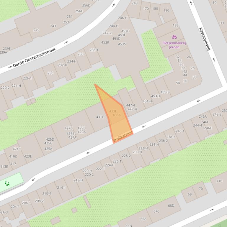 Kaart van postcodegebied 1092TH.