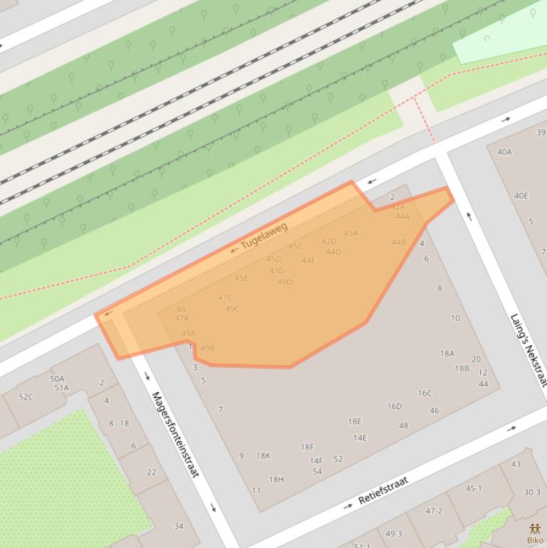 Kaart van postcodegebied 1092VH.