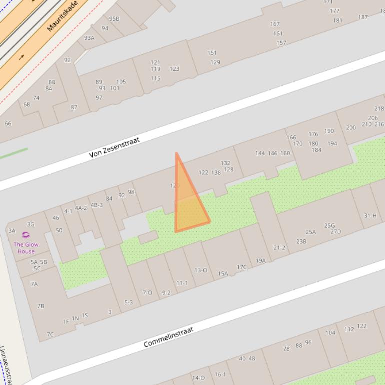 Kaart van postcodegebied 1093BH.