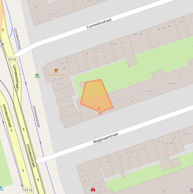 Kaart van postcodegebied 1093CB.