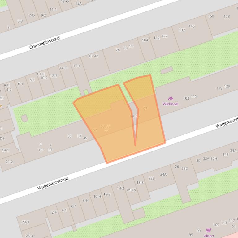 Kaart van postcodegebied 1093CG.