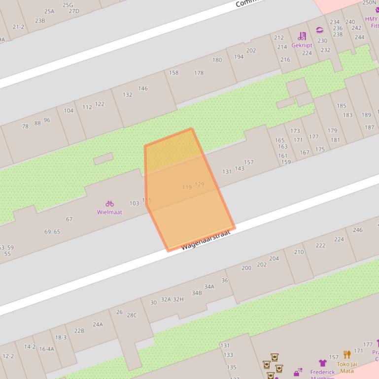 Kaart van postcodegebied 1093CM.