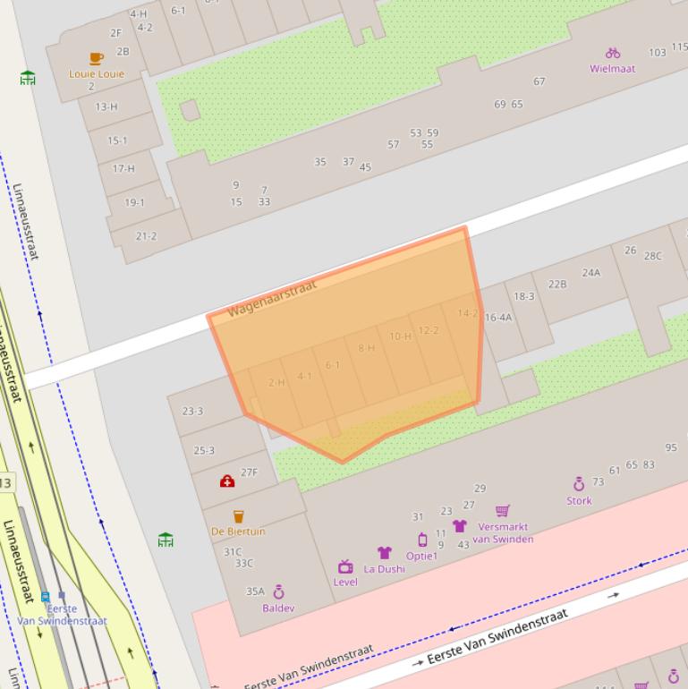 Kaart van postcodegebied 1093CP.