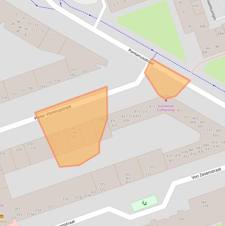 Kaart van postcodegebied 1093DK.