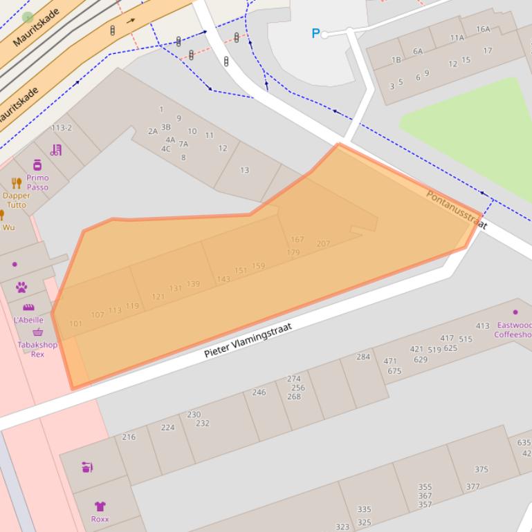 Kaart van postcodegebied 1093DL.