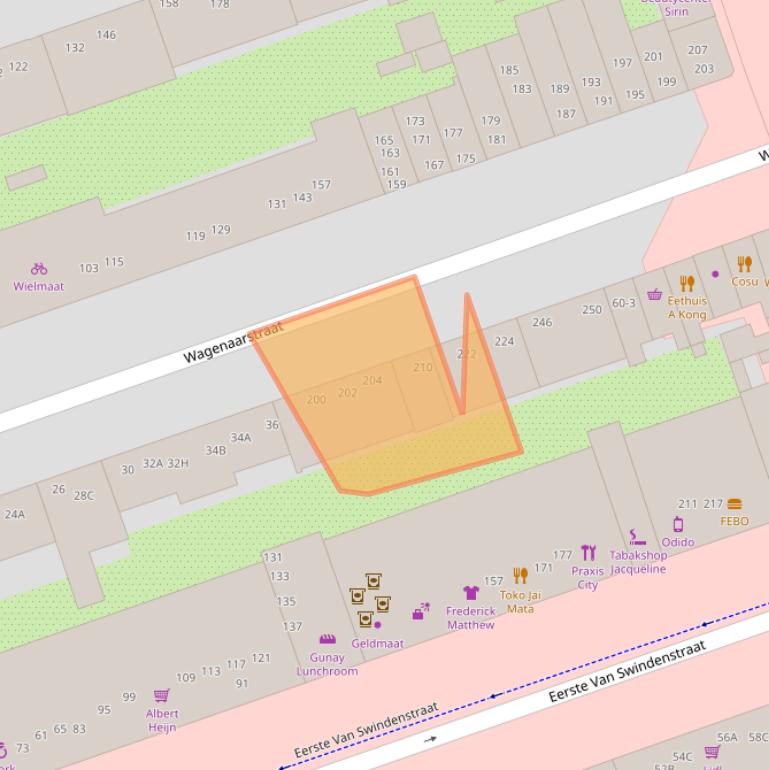 Kaart van postcodegebied 1093EB.