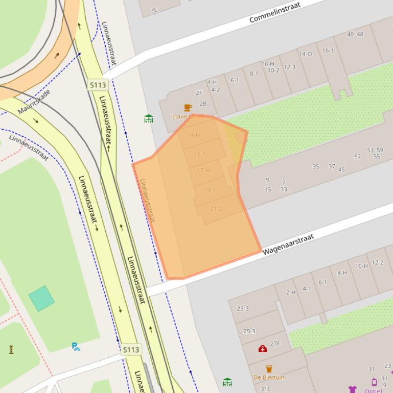 Kaart van postcodegebied 1093ED.