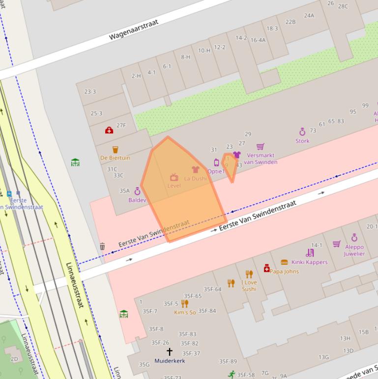 Kaart van postcodegebied 1093ES.