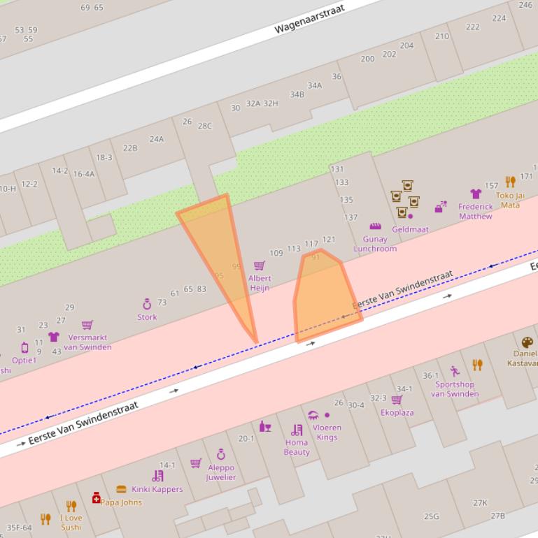 Kaart van postcodegebied 1093EZ.