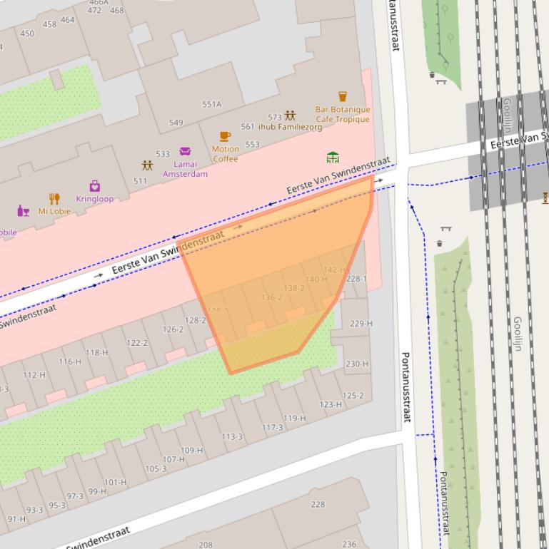 Kaart van postcodegebied 1093GM.
