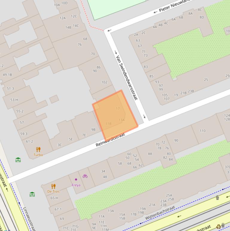 Kaart van postcodegebied 1093GV.