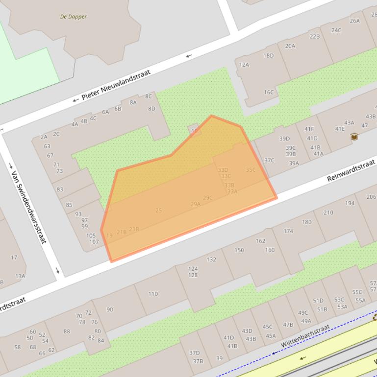 Kaart van postcodegebied 1093GW.