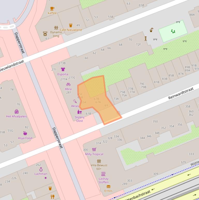 Kaart van postcodegebied 1093HA.