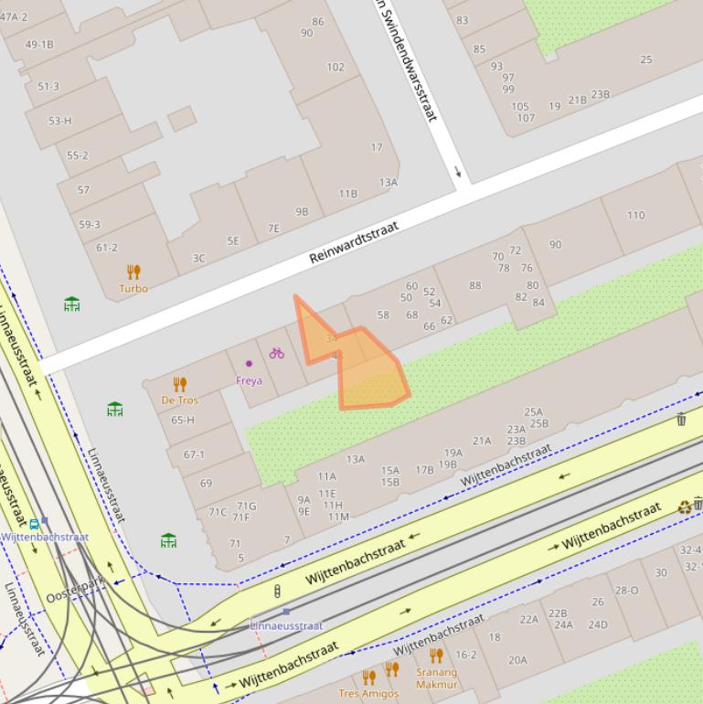 Kaart van postcodegebied 1093HJ.