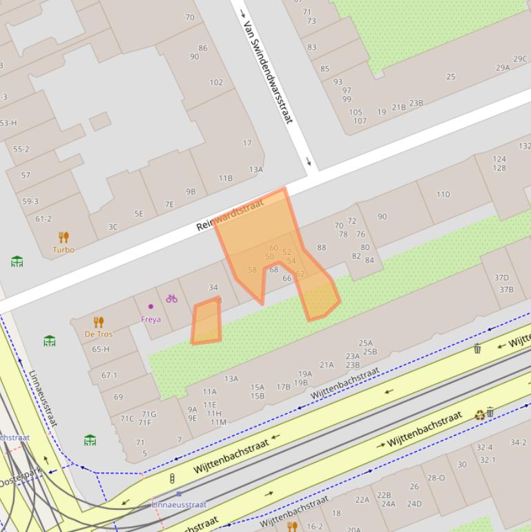 Kaart van postcodegebied 1093HK.