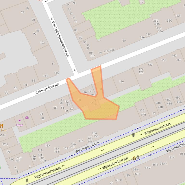 Kaart van postcodegebied 1093HM.