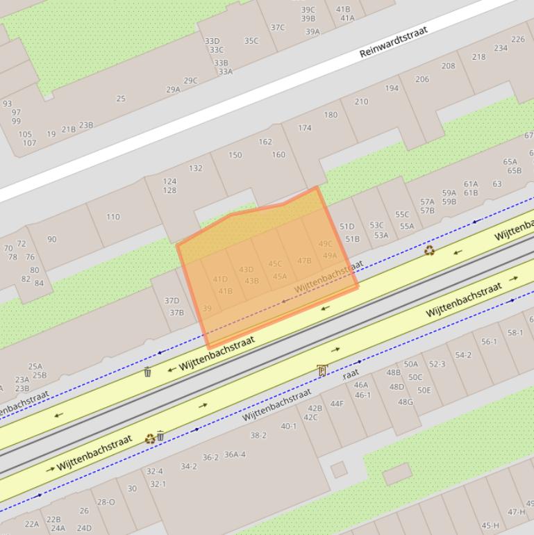 Kaart van postcodegebied 1093HT.