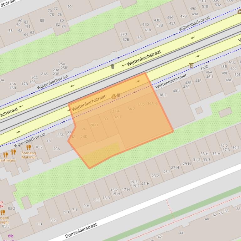 Kaart van postcodegebied 1093JC.
