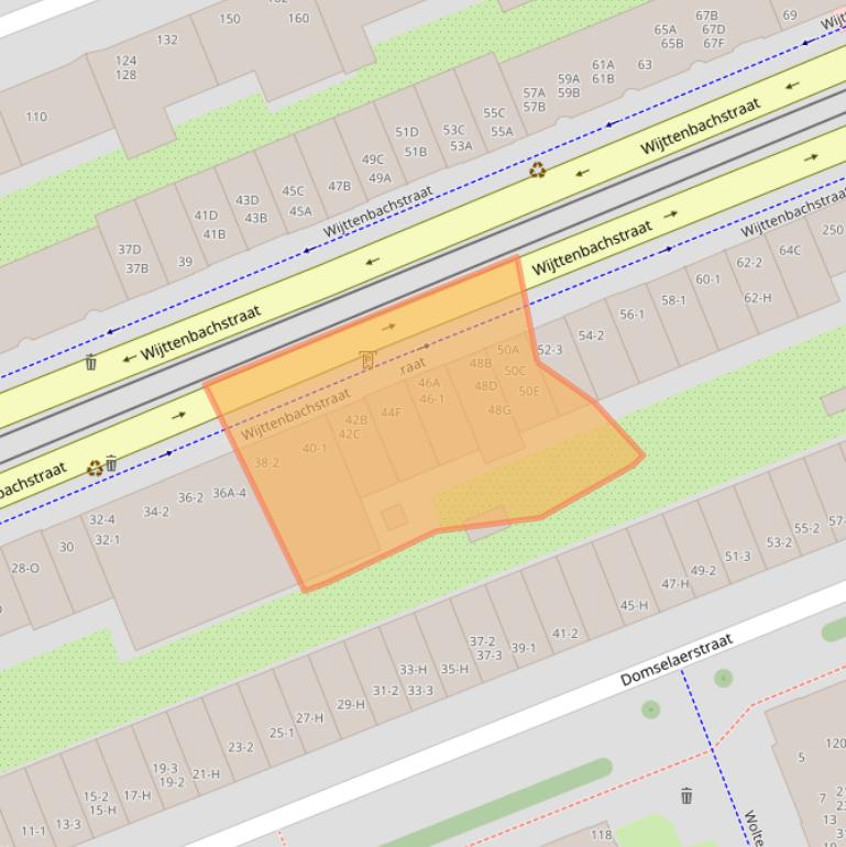 Kaart van postcodegebied 1093JD.