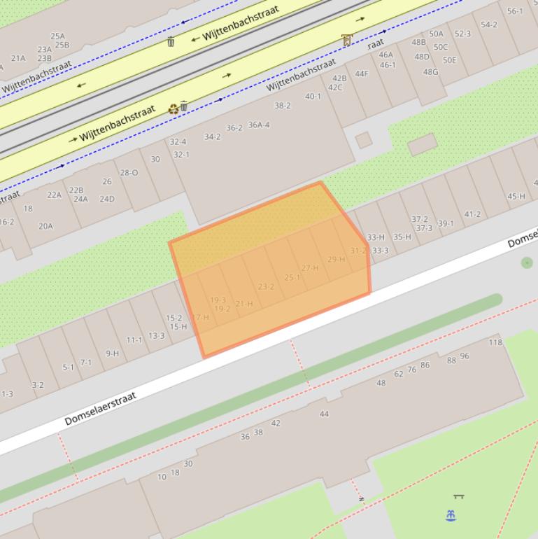 Kaart van postcodegebied 1093JM.