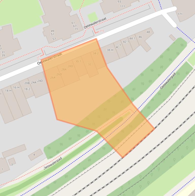 Kaart van postcodegebied 1093JT.