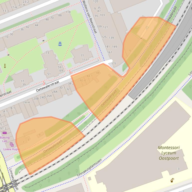 Kaart van postcodegebied 1093JV.