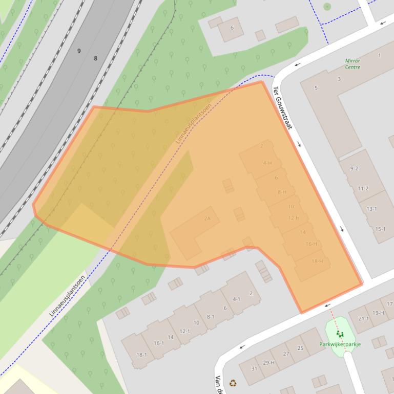 Kaart van postcodegebied 1093JZ.