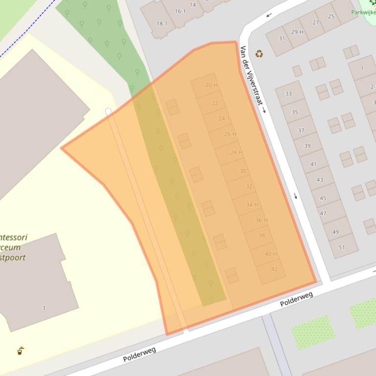 Kaart van postcodegebied 1093KD.