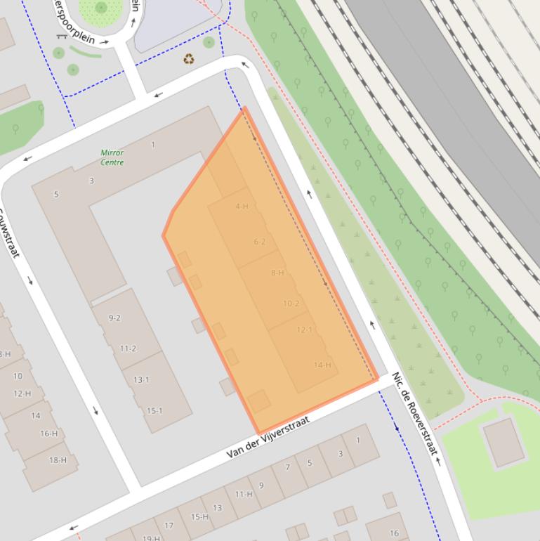 Kaart van postcodegebied 1093KJ.