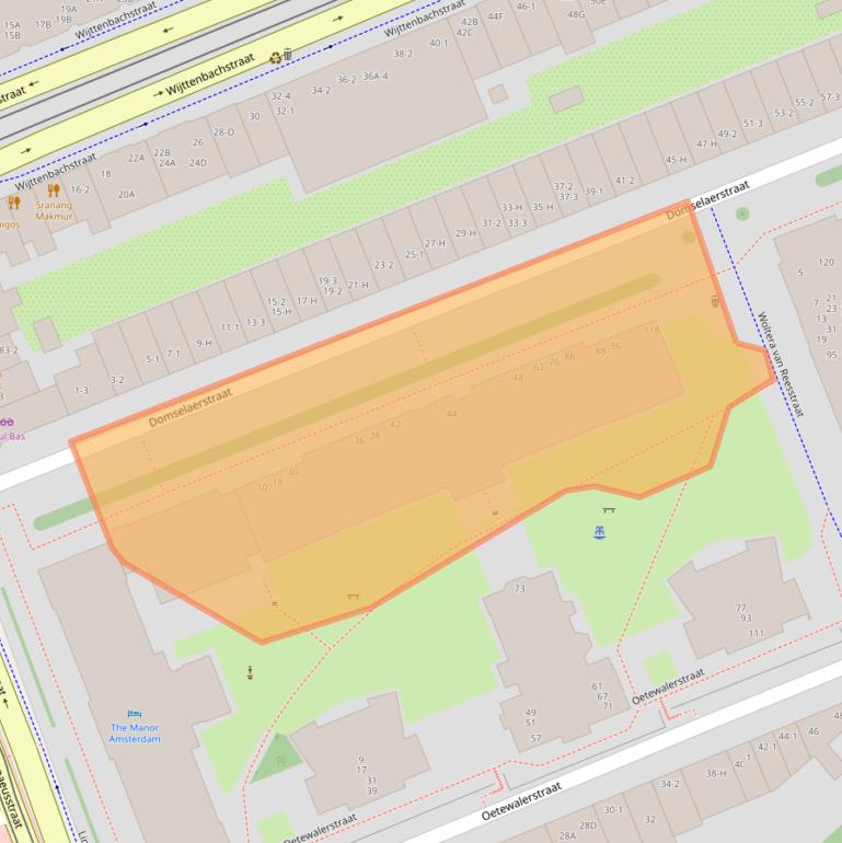 Kaart van postcodegebied 1093MA.