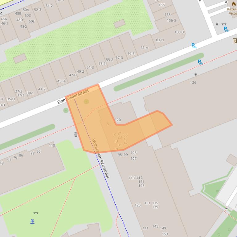 Kaart van postcodegebied 1093MJ.