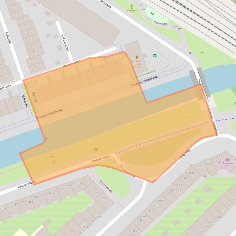 Kaart van postcodegebied 1093NN.