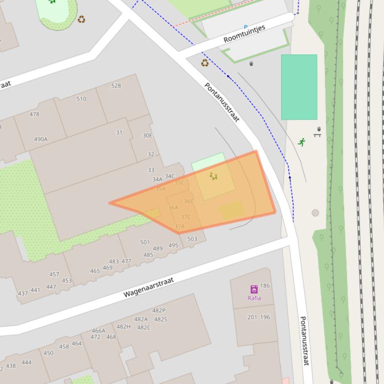 Kaart van postcodegebied 1093SC.