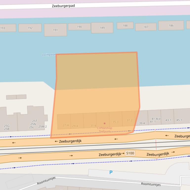 Kaart van postcodegebied 1093SL.