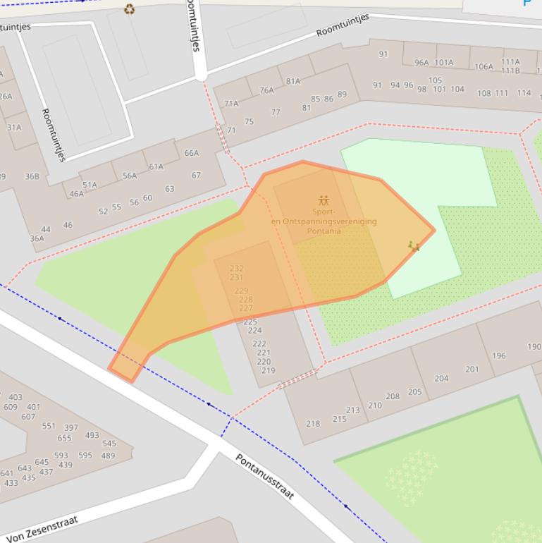 Kaart van postcodegebied 1093TD.
